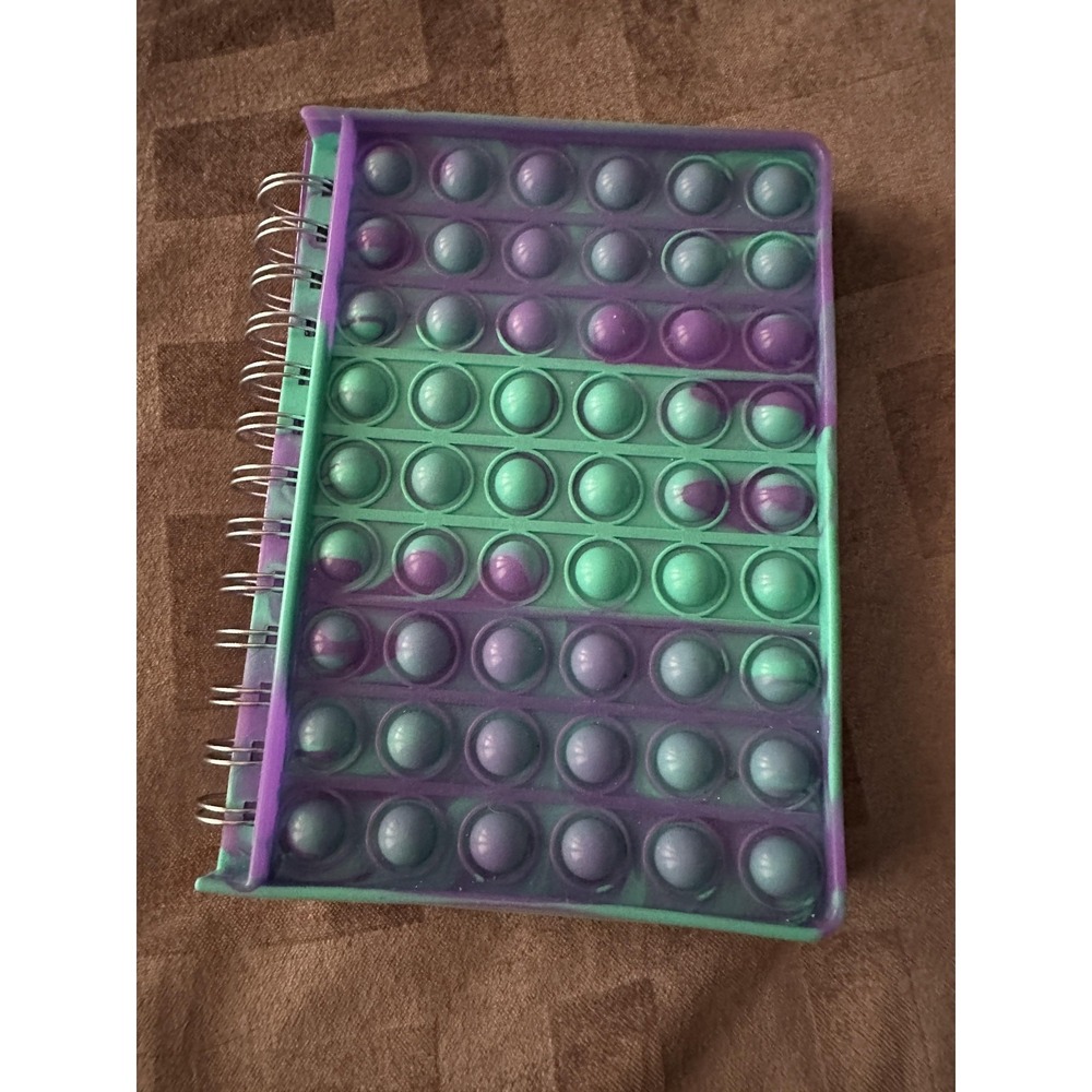 Children's Pop It Fidget Spiral Notebook Journal Boys Girls Lined